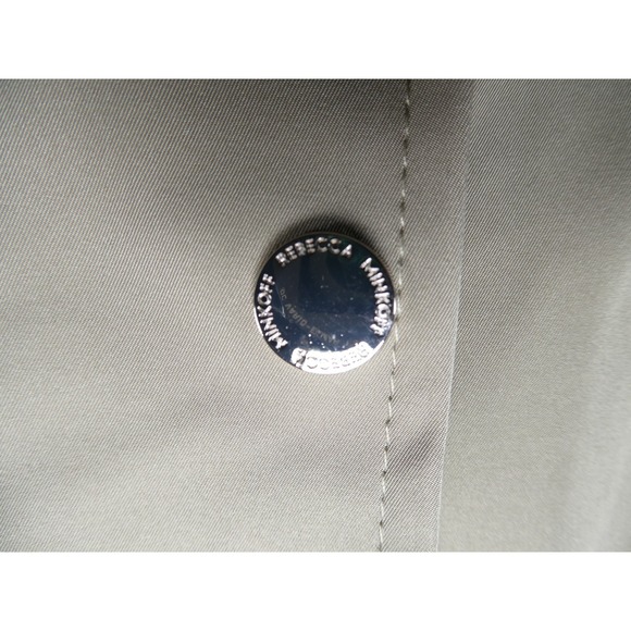 Rebecca Minkoff Oversized Hooded Parka Khaki Women's Size M 251‎ Water-Repellent - Picture 9 of 11